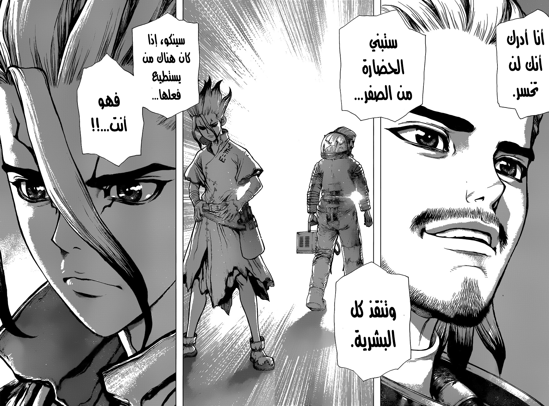 Dr. Stone, 45: مئة ليلة وآلاف السّماوات, page 13