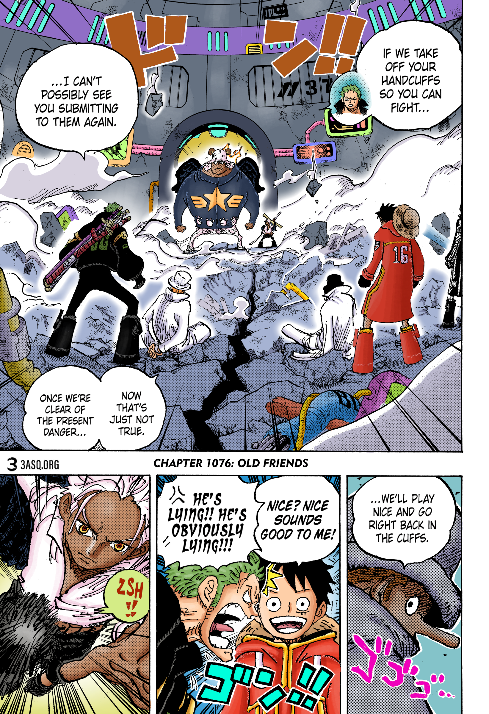 One Piece (English), 1076 - old friends, page 1