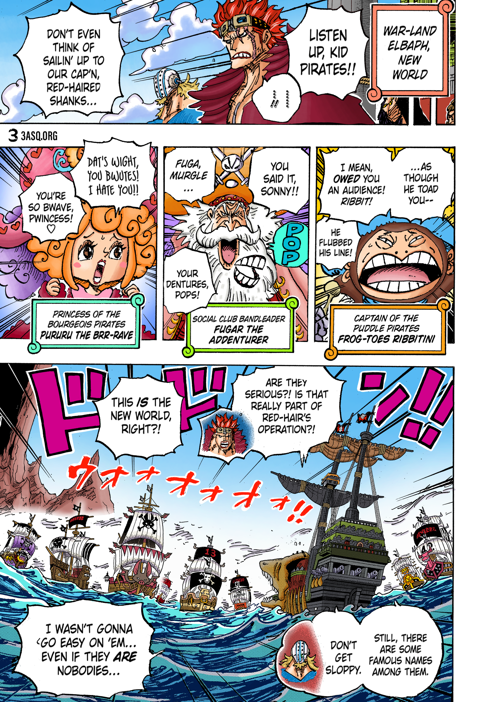 One Piece (English), 1079 - The Emperor's crew, The Red-Haired Pirates, page 6