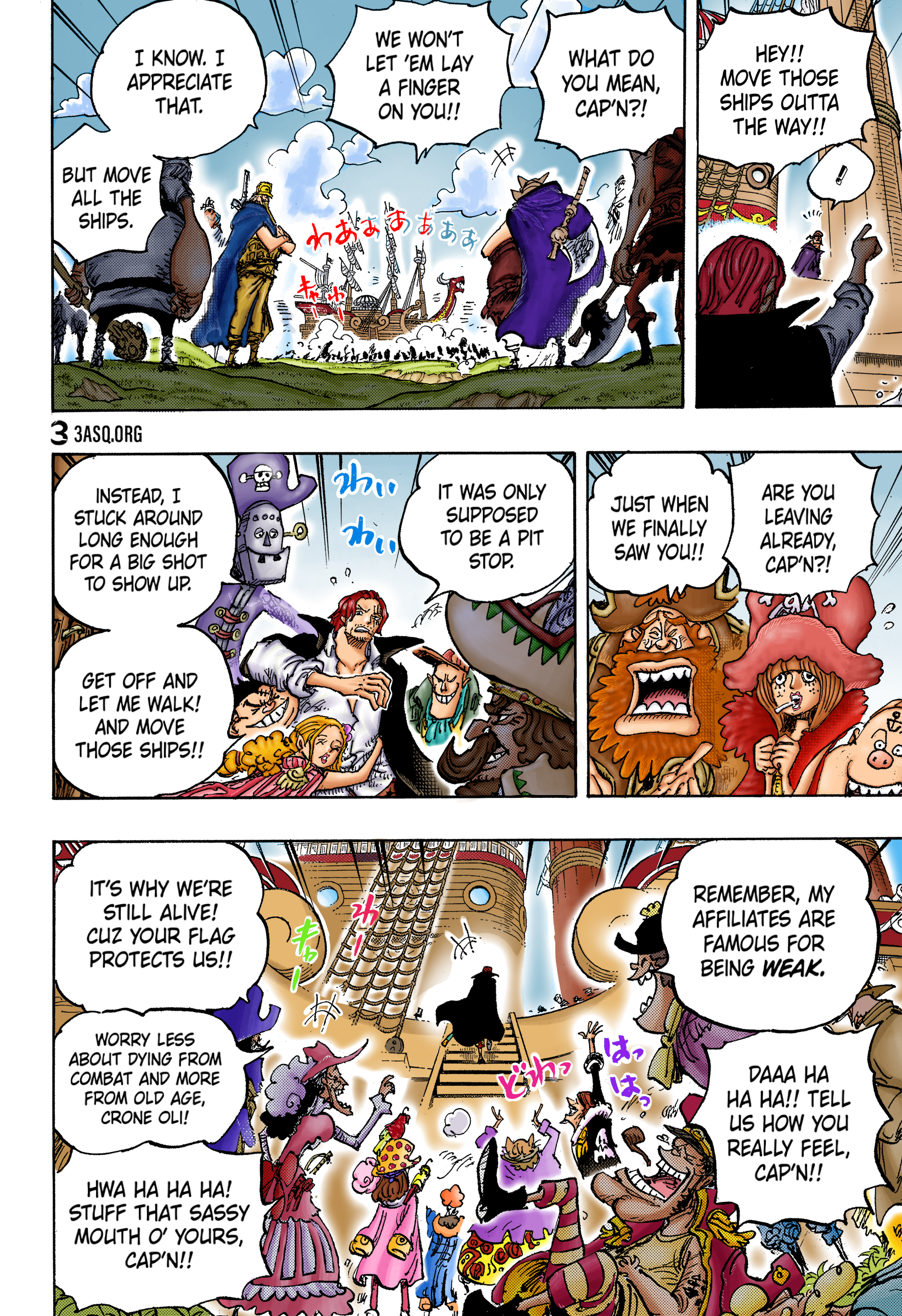 One Piece (English), 1079 - The Emperor's crew, The Red-Haired Pirates, page 7