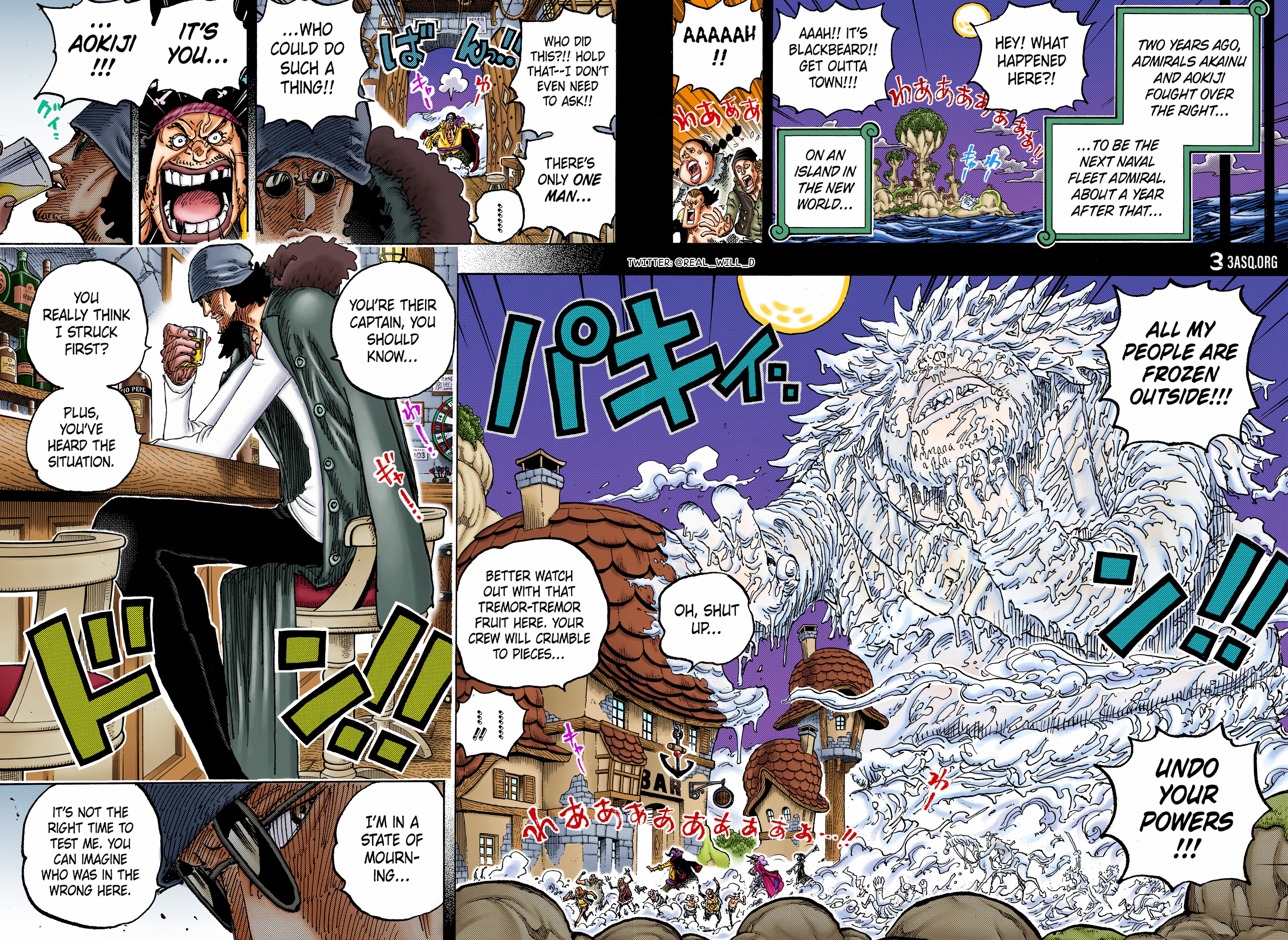 One Piece (English), 1081 - Tenth Ship Captain Of The Blackbeard Pirates, Kuzan, page 7