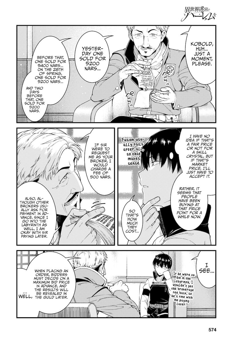 Isekai Meikyuu de Harem wo, Chapter 52, page 9