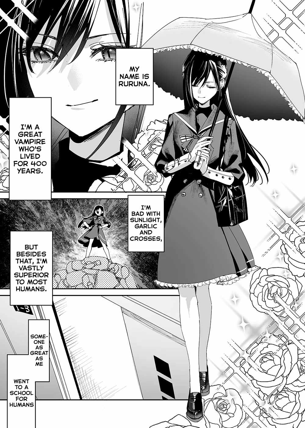 Girls × Vampire, Chapter 3, page 1