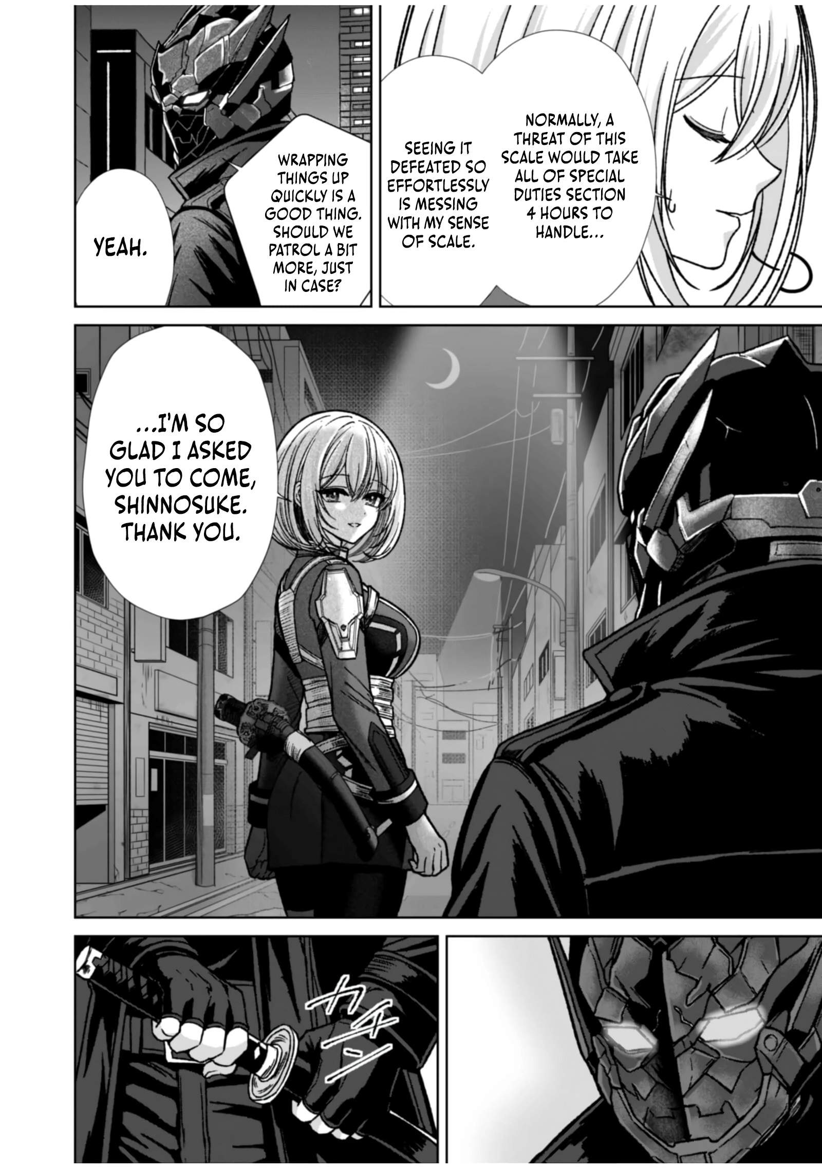 The Unrivaled Sword Saint Salaryman ~My Childhood Friend Occasionally..., Chapter 7, page 24