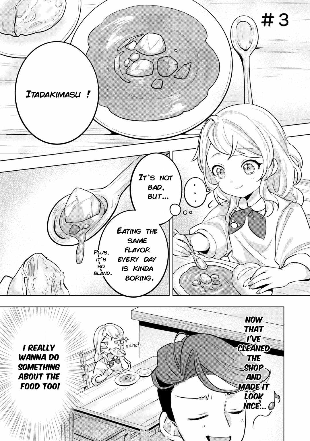 Tensei Shitara Suterareta ga, Hirowarete Tanoshiku Ikiteimasu, Chapter 3, page 1