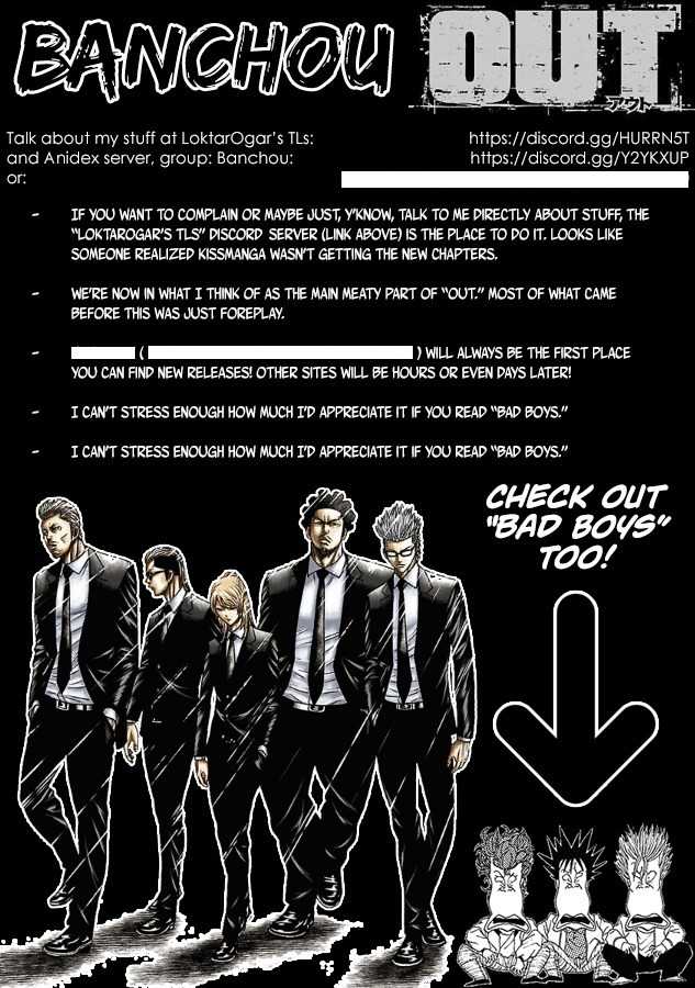Out (Makoto Mizuta), Chapter 91, page 1
