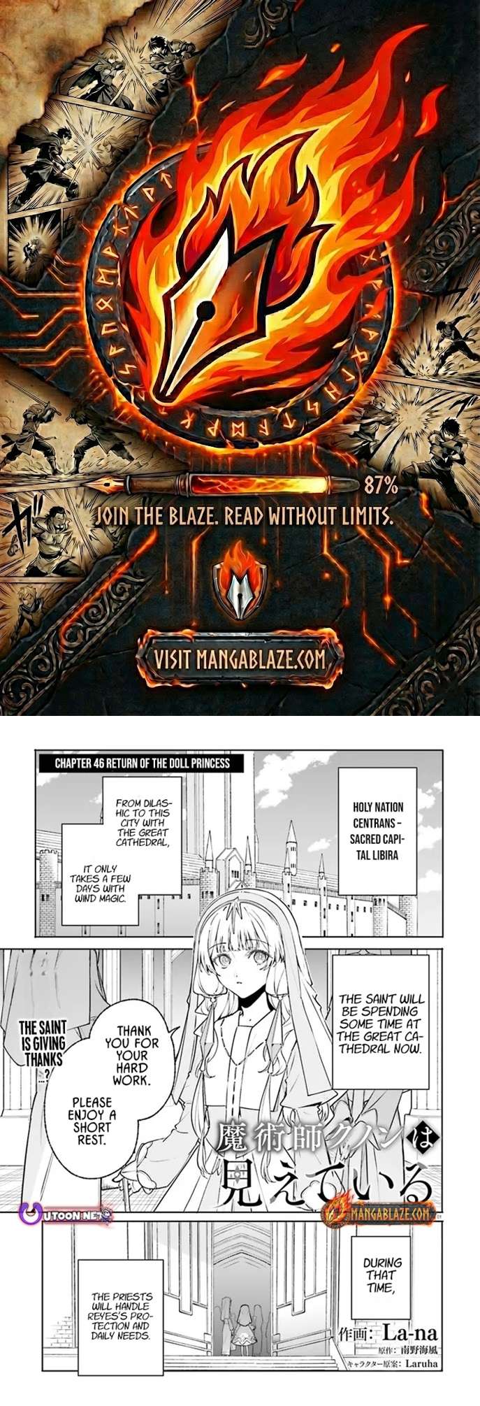 Kunon The Sorcerer Can See Through, Chapter 46.1, page 1