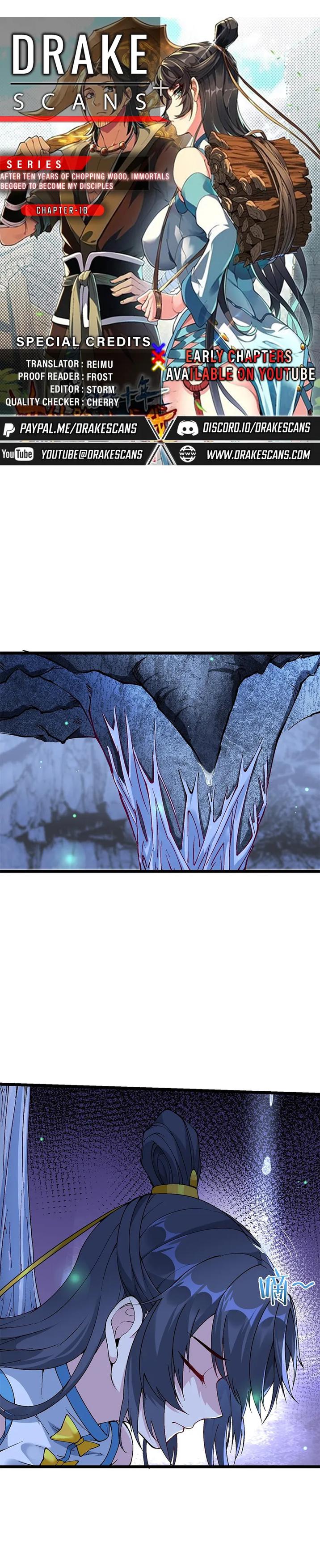After Ten Years of Chopping Wood, Immortals Begged To Become My Disci..., Chapter 18, page 1
