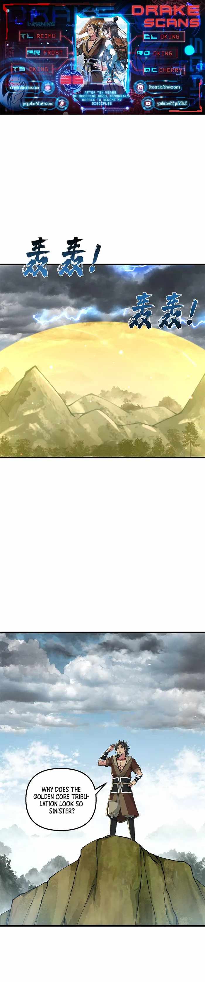 After Ten Years of Chopping Wood, Immortals Begged To Become My Disci..., Chapter 36, page 1