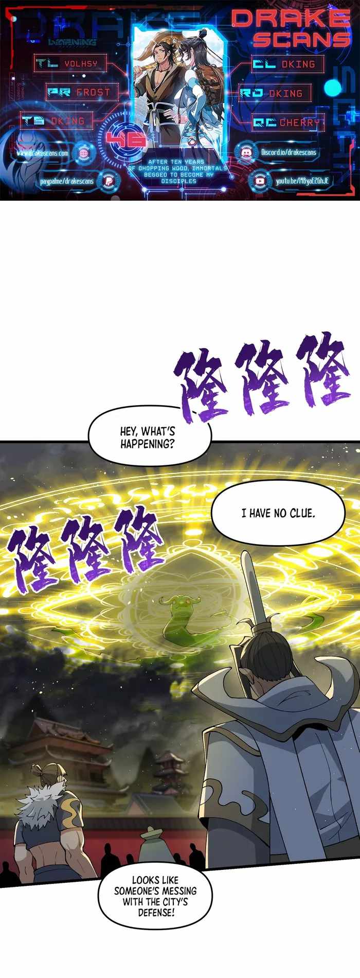 After Ten Years of Chopping Wood, Immortals Begged To Become My Disci..., Chapter 46, page 1